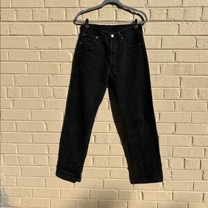 Vintage Levi’s 501 Black Jeans Y2K Made in USA 32 x 32